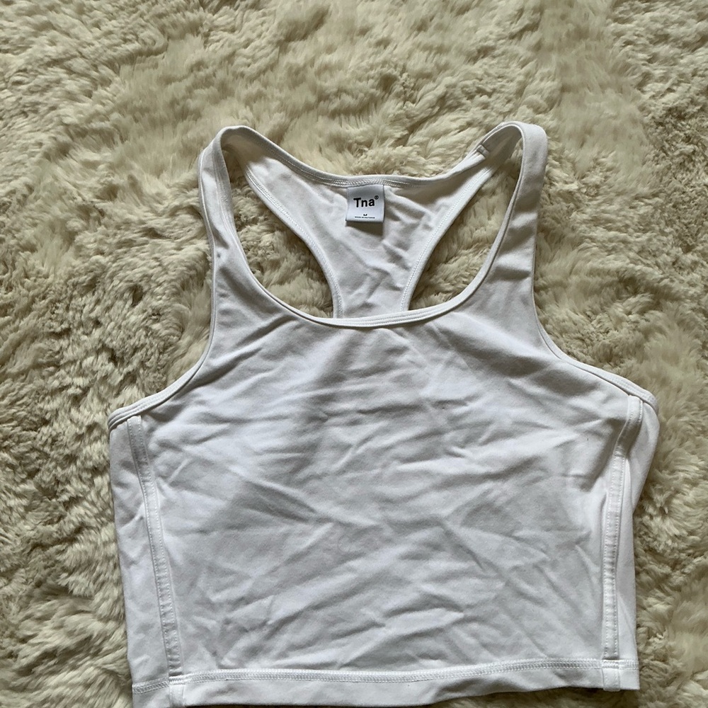 TNA Classic White Athletic Tank Top